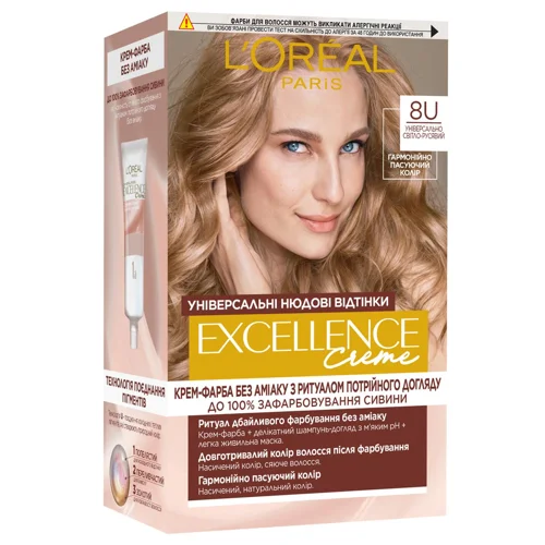 Фарба для волосся L'Oreal Paris Excellence Universal Nude 8U Універсально світло-русявий
