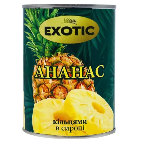 Ананас Exotic кільцями в сиропі 580мл