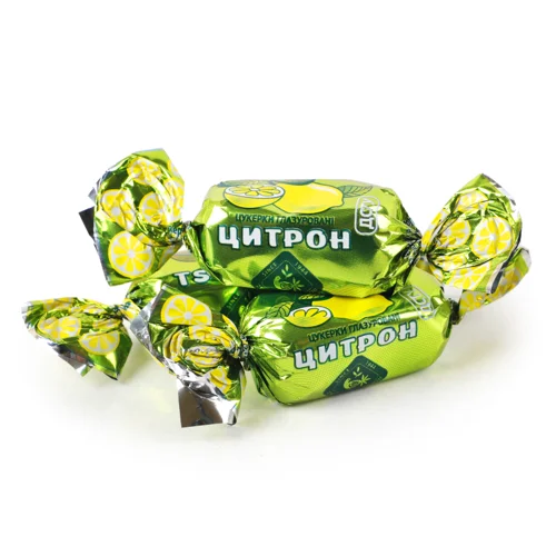 Цукерки Глазуровані Цитрон Вищого Ґатунку, 1 кг