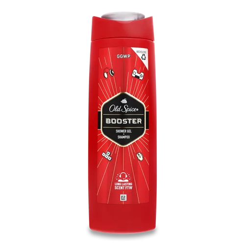 Гель-шампунь для душу Booster Old Spice, В/ґ, 400 мл
