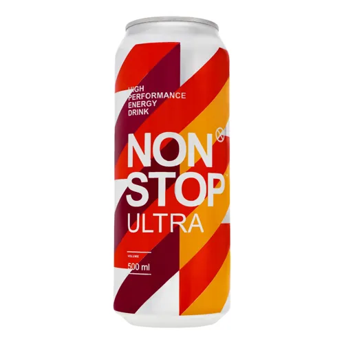 Напій енергетичний Non Stop Ultra безалкогольний сильногазований з/б, 500мл