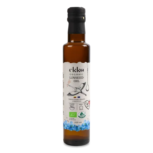 Олія Лляна Органічна Нерафінована Ekko, 250 мл