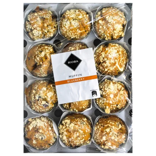 Мафіни Rioba з чорницею 100г x 12шт