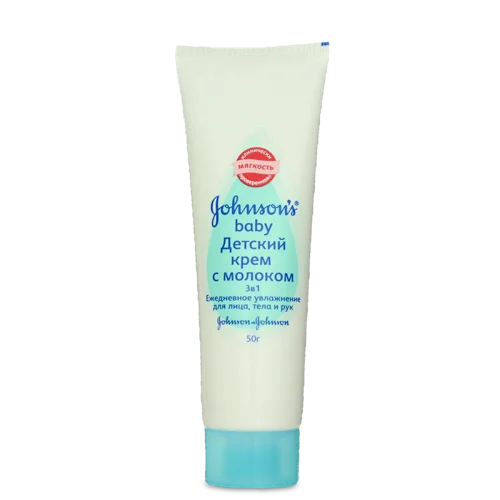 Дитячий Крем з Молоком Johnson's Baby, В/ґ, 50г