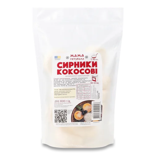 Сирники Заморожені Кокосові В/ґ, Мама Готувала, 600г