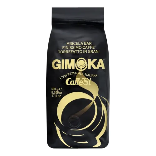 Кава Gimoka натуральна смажена в зернах "NERO" 500г вакуумна упаковка