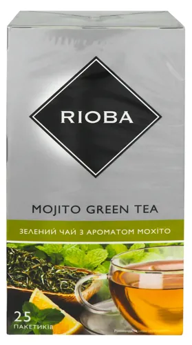 RIOBA ЧАЙ ЗЕЛЕНИЙ 25ПАК МОХІТО