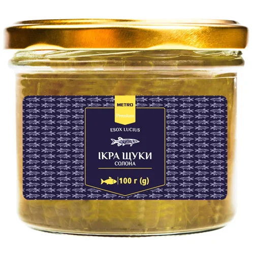 Ікра щуки Мetro Рremium солона 100г