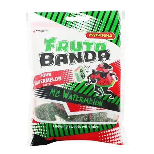 Цукерки жувальні MC Watermelon Fruto Banda Жувіленд м/у 85г