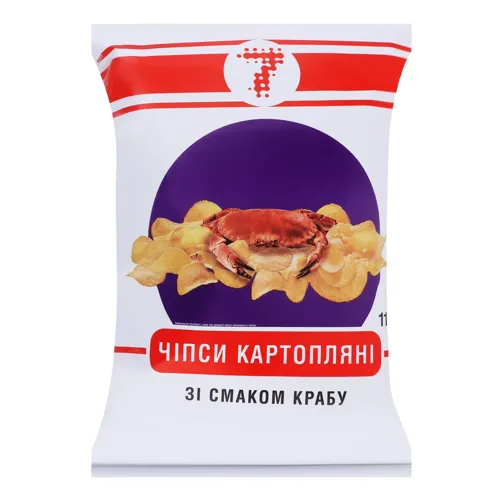 Чіпси Семерка зі смаком краба 110г