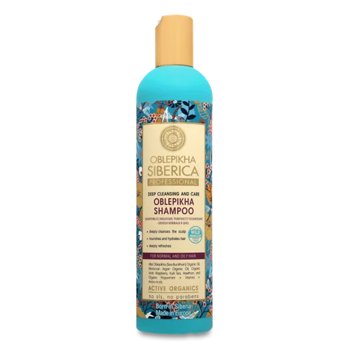 Шампунь для Волосся Deep Cleansing and Care, Облепиха, Natura Siberica, 400мл
