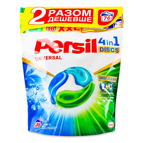 Миючий Засіб для Прання Universal 4in1 Discs Deep Clean Persil, 38х25г