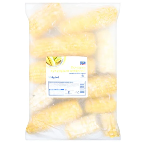 Кукурудза Aro початки швидкозаморожена 2,5кг