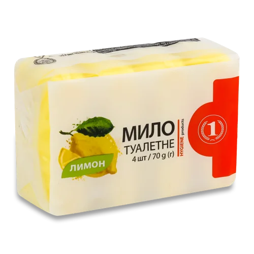 Туалетне Мило Лимон, ТМ "1", 4х70г, в/ґ