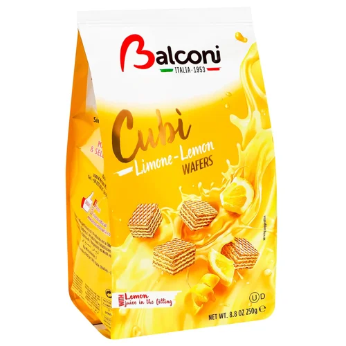 Вафлі Balconi лимон кубики 250г