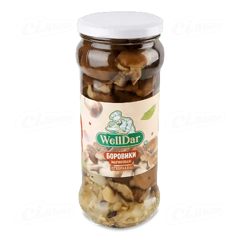 Гриби WellDar боровики мариновані, 580г
