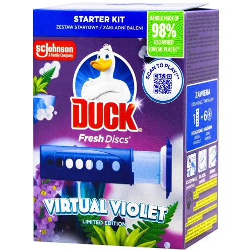 Диски чистоти Duck Virtual Violet для унітазу