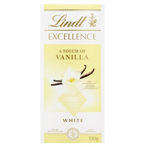 Шоколад білий Lindt Excellence з ваніллю 100г