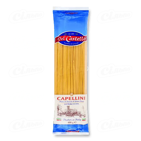 Вироби макаронні Del Castello капелліні, 400г