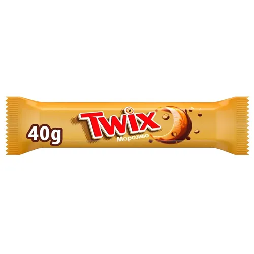 Морозиво Twix з карамеллю та шматочками печива 40г