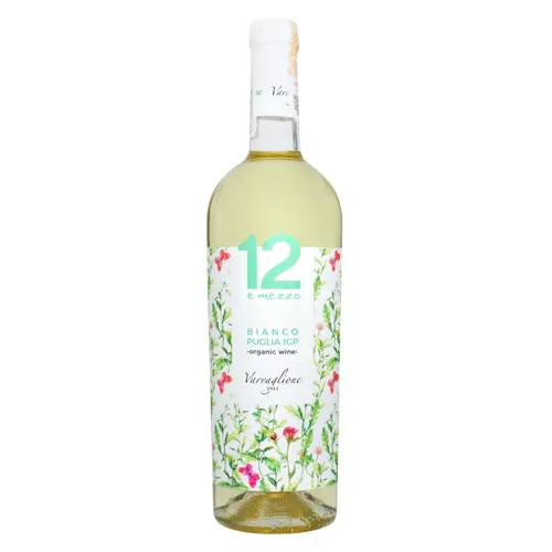 Вино 12 E Mezzo Biologico Bianco Puglia біле напівсухе 12,5% 0,75л