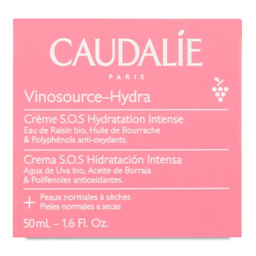 Крем Інтенсивний Зволожуючий №336 СОС Vinosource-Hydra Caudalie, 50мл