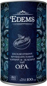 Чай черно-зеленый Edems О.Р.А. Platinum крупнолистовой 100г