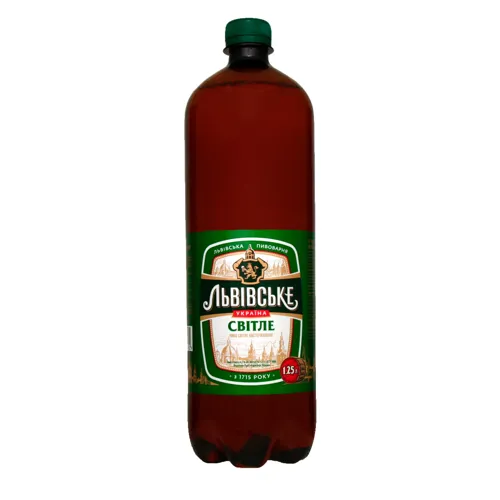 Пиво 1.25л 4.5% світле пастеризоване Львівське