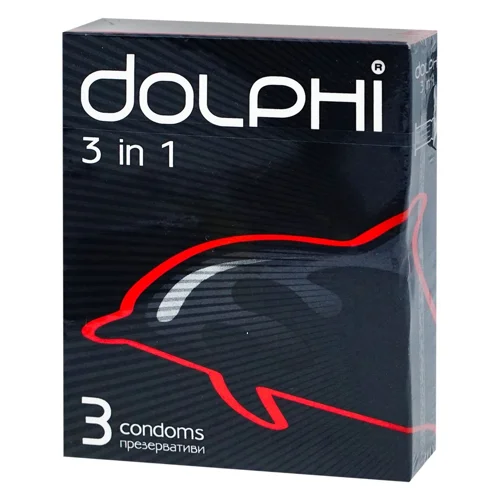 Презервативи Dolphi 3 в 1 3шт