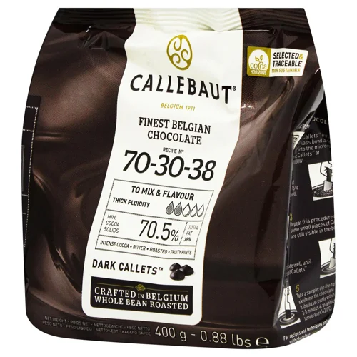 Шоколад чорний Callebaut Кувертюр 70,5% 400г