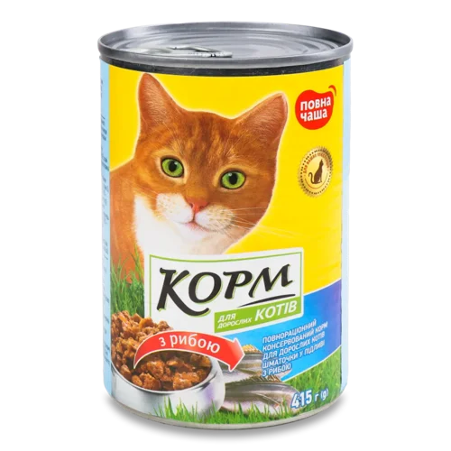 Корм для котів «Повна Чаша» з рибою