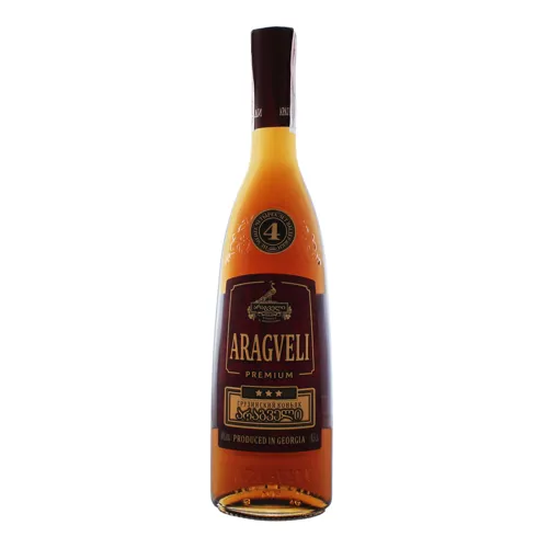 Коньяк 0.5л 40% грузинський ординарний Premium 4 зірки Aragveli пл