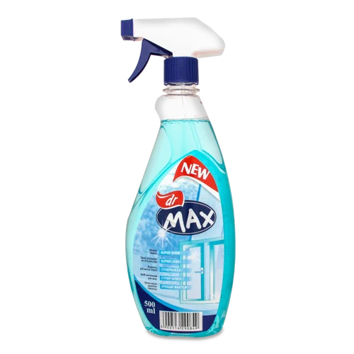 Рідина для миття вікон, Блакитна, Dr Max, 500мл