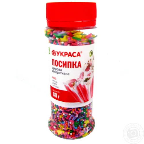 Посипка цукрова Украса декоративна 80г