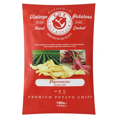 Чіпси Fox картопляні з солодким перцем чілі 120г