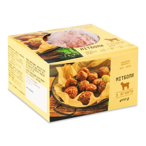 Мітболи З Ягняти Soloviov Заморожені, к/у, 400г