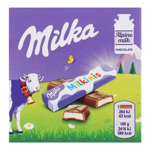 Шоколад молочний з молочною начинкою Milkinis Milka 43.75г