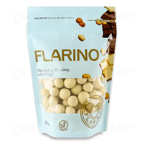 Фундук Flarino смажений у чорному шоколаді, 200г