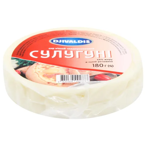 Сир Дживальдіс Сулугуні м'який 45% 180г