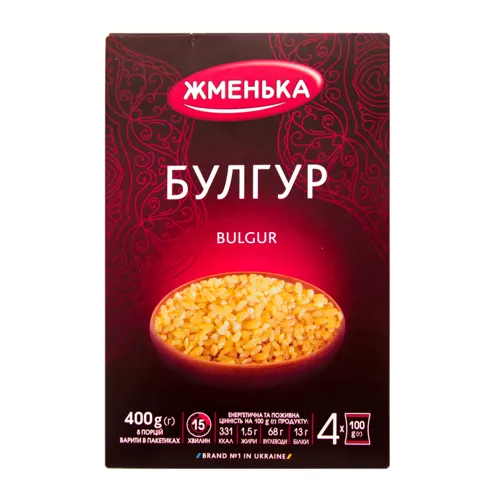 Булгур Жменька картонна упаковка 4х100г