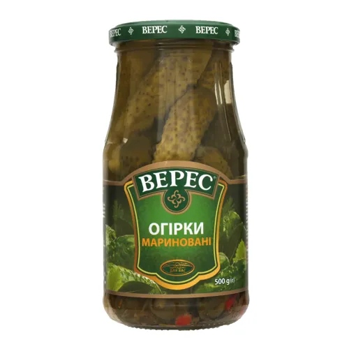 Огірки мариновані Верес с/б 500г