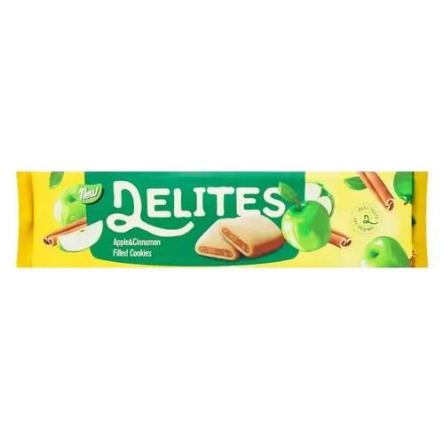 Печиво Delites з яблучною начинкою 120г
