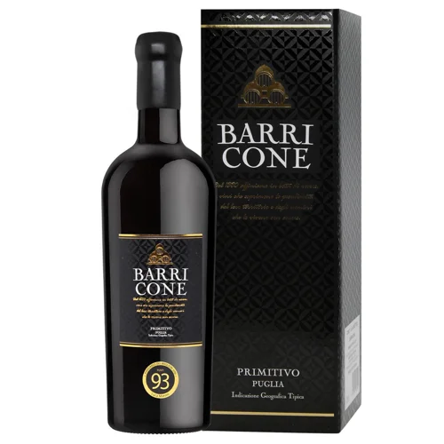 Вино Barricone Primitivo Puglia IGT червоне напівсухе 13,5% 1,5л