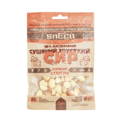 Сир сушений хрусткий Копчений сулугуні Sneco м/у 40г
