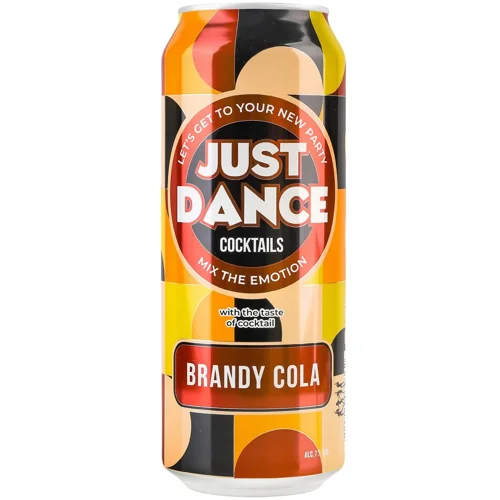 Напій слабоалкогольний Just Dance Cocktails Brandy Cola 7% 0,5л