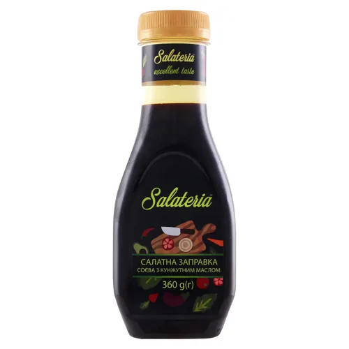 Заправка соєва з кунжутним маслом Салатна Salateria 360г