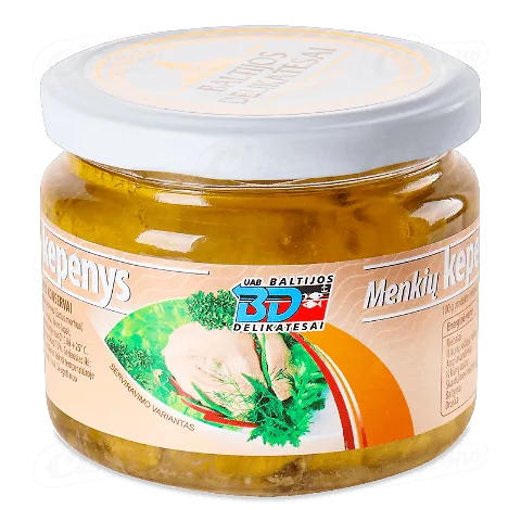 Печінка тріски Baltijos Delikatesai у скляній банці, 250г