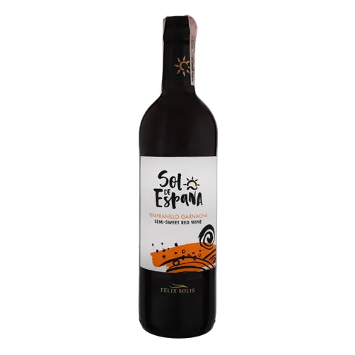 Вино 0.75л 11.5% червоне напівсолодке Tempranillo Garnacha Sol de Espana пл