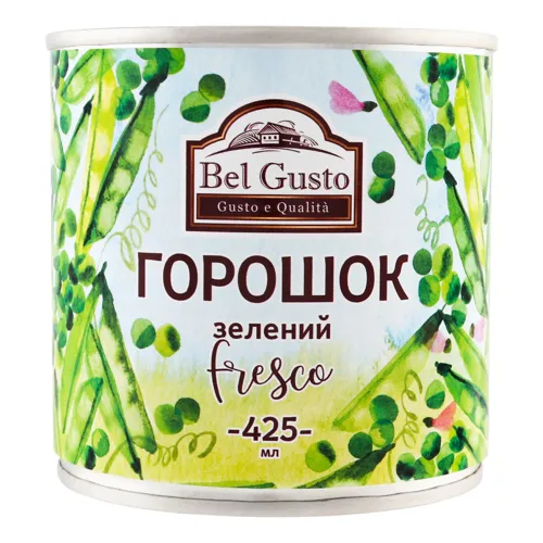 Горошок зелений Bel Gusto з/б 425мл