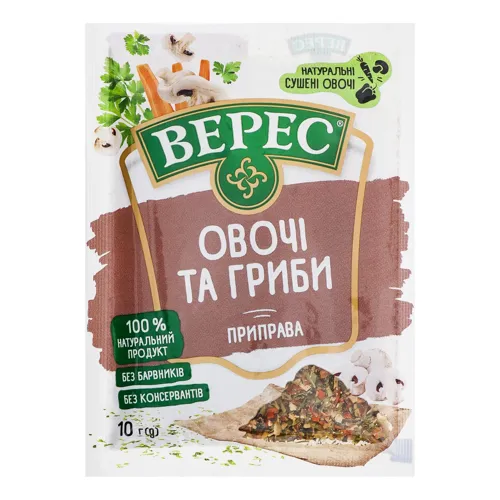 Приправа Овочі та гриби Верес м/у 10г